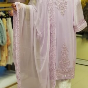 Aghanoor Chiffon 2pcs Lavender